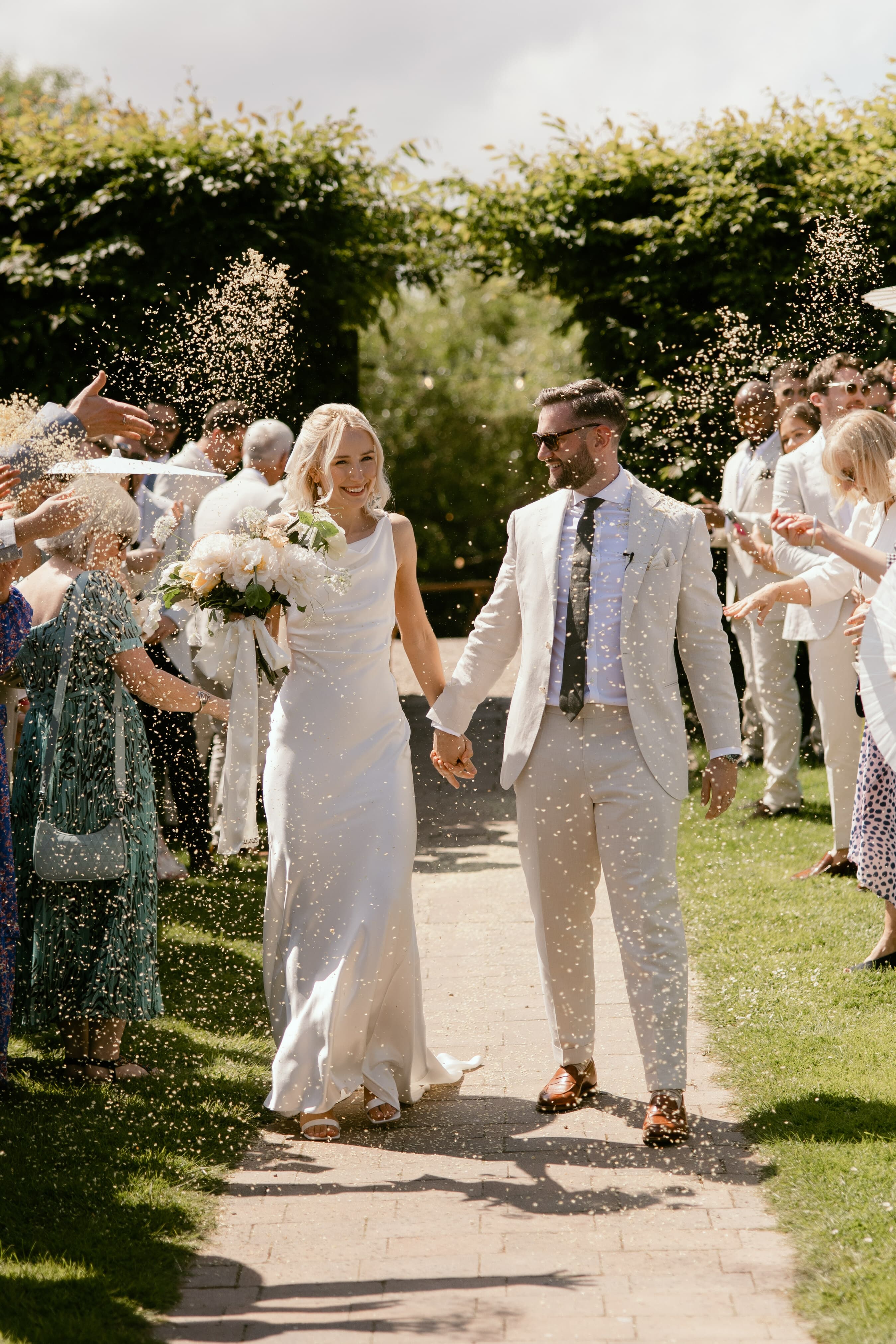 Confetti line in the Linhay and Courtyard at Elmley